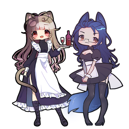Maid Chibi A & B